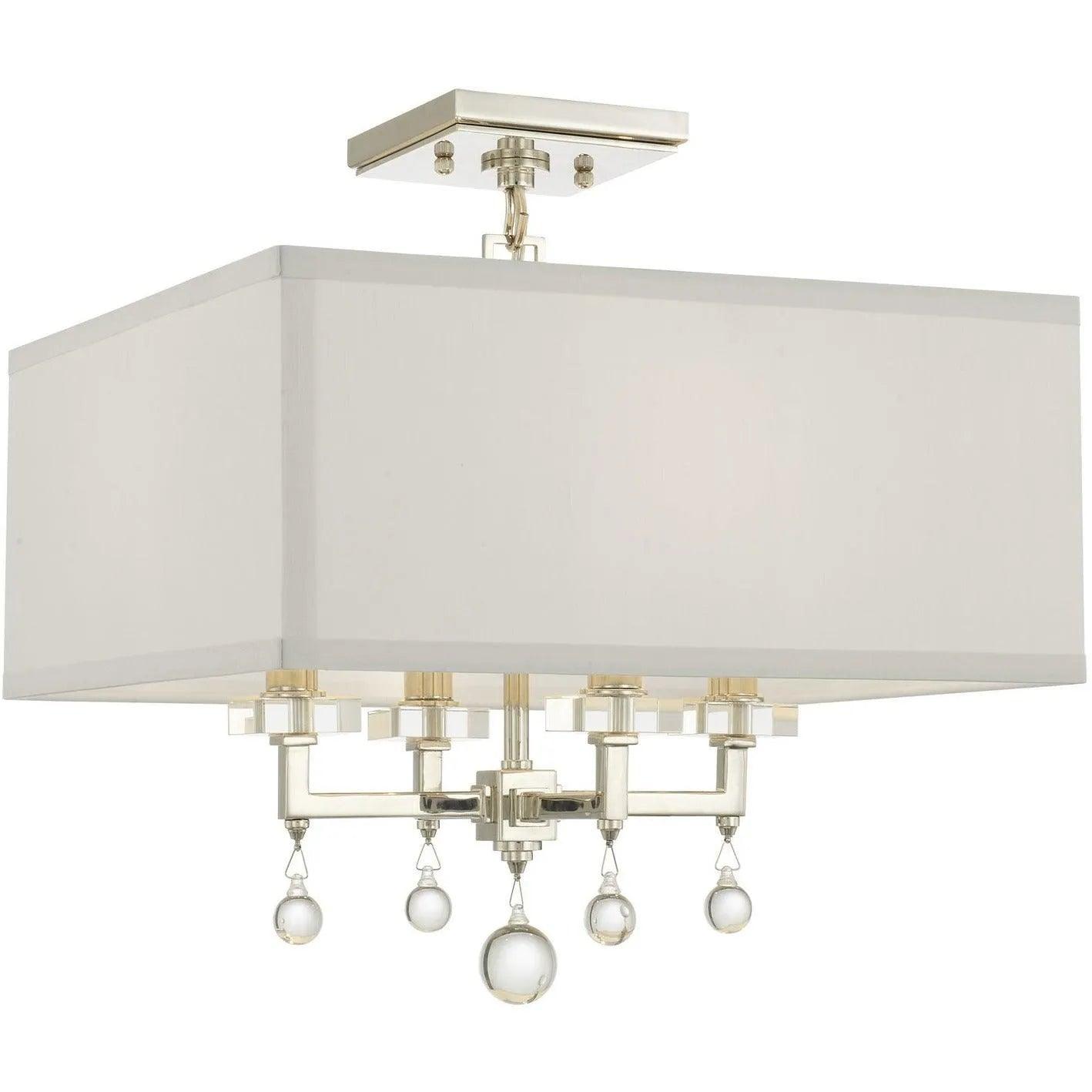 Crystorama - Paxton Four Light Ceiling Mount - 8105-PN_CEILING - Canada Light Shop
