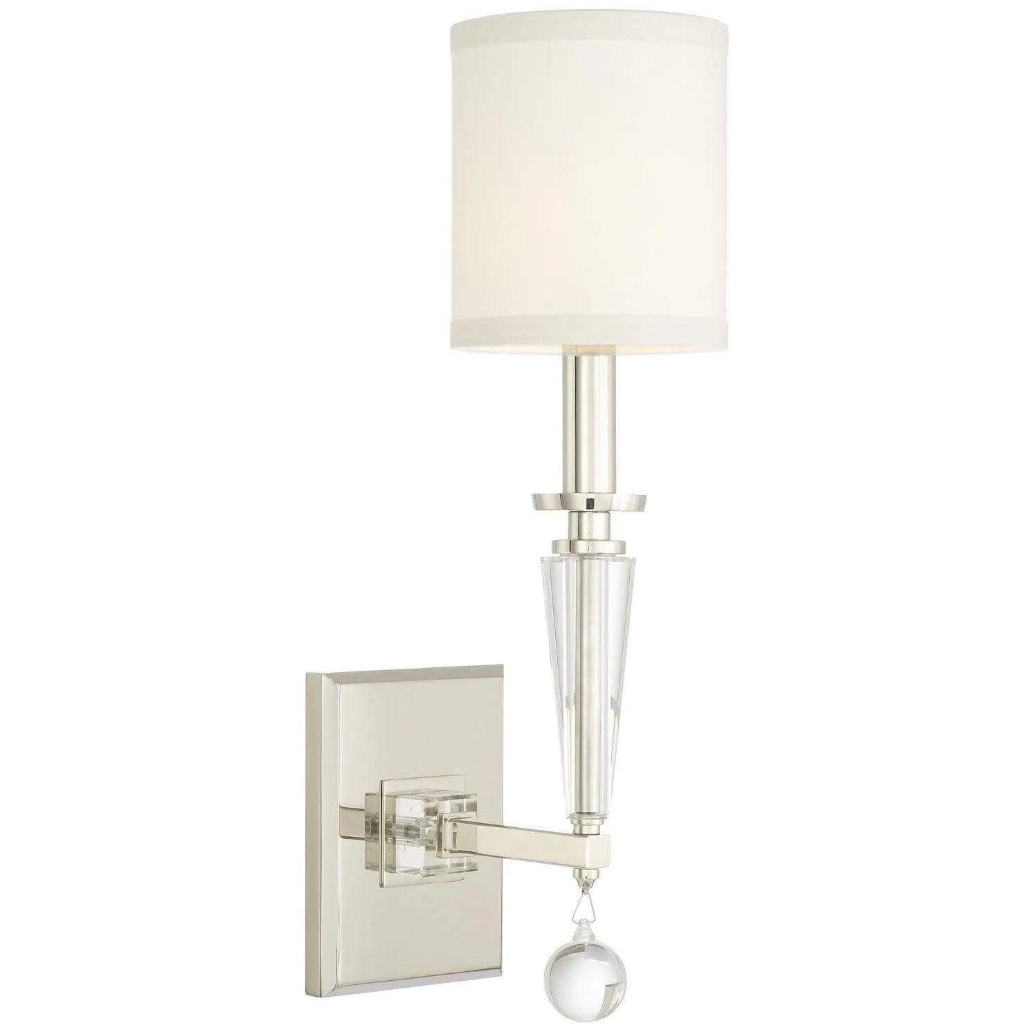Crystorama - Paxton One Light Wall Mount - 8101-PN - Canada Light Shop