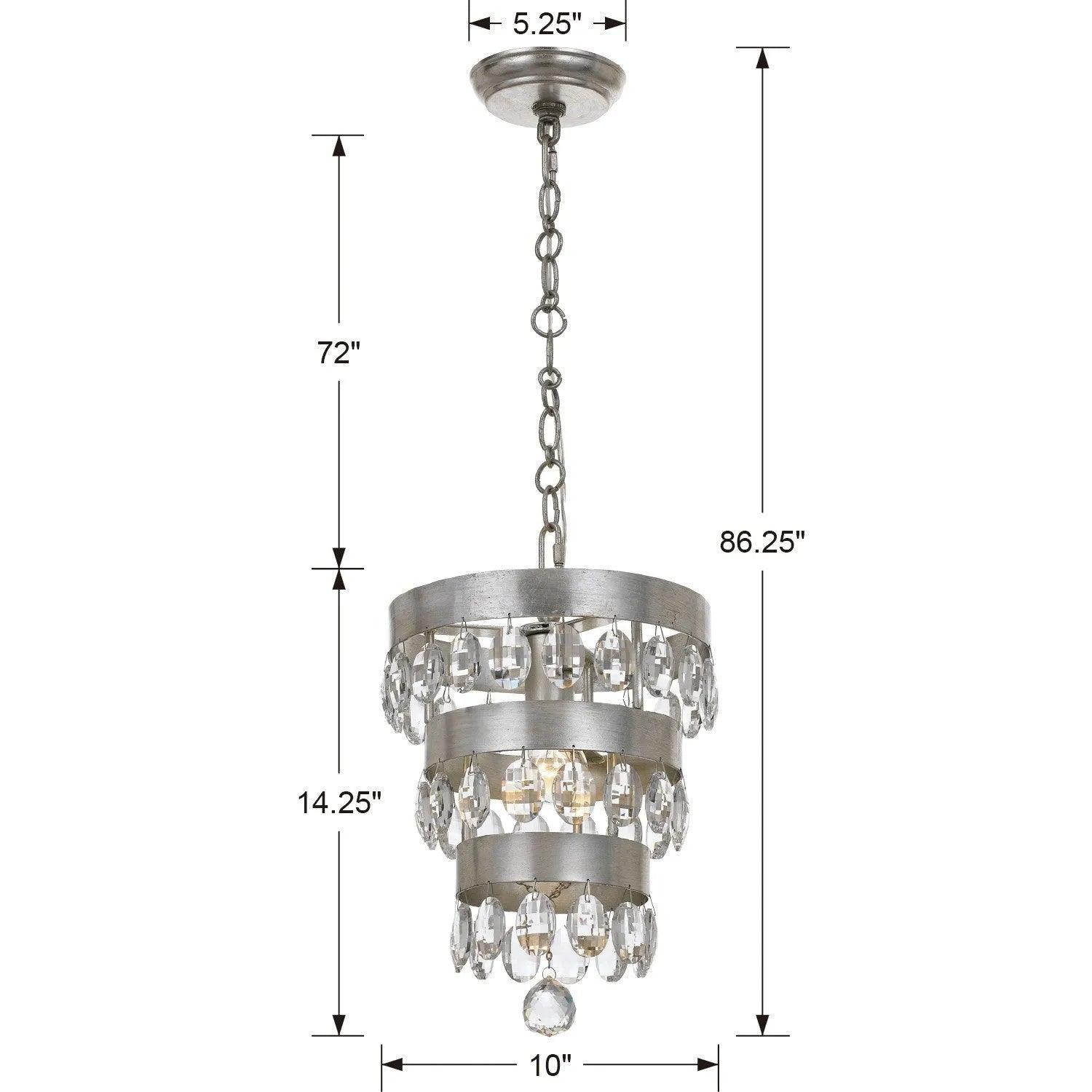Crystorama - Perla One Light Mini Chandelier - 6103-GA - Canada Light Shop