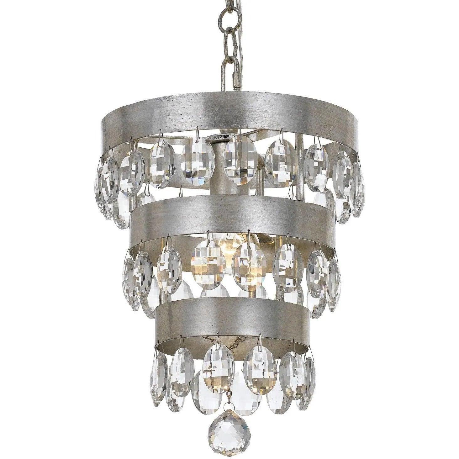 Crystorama - Perla One Light Mini Chandelier - 6103-SA - Canada Light Shop