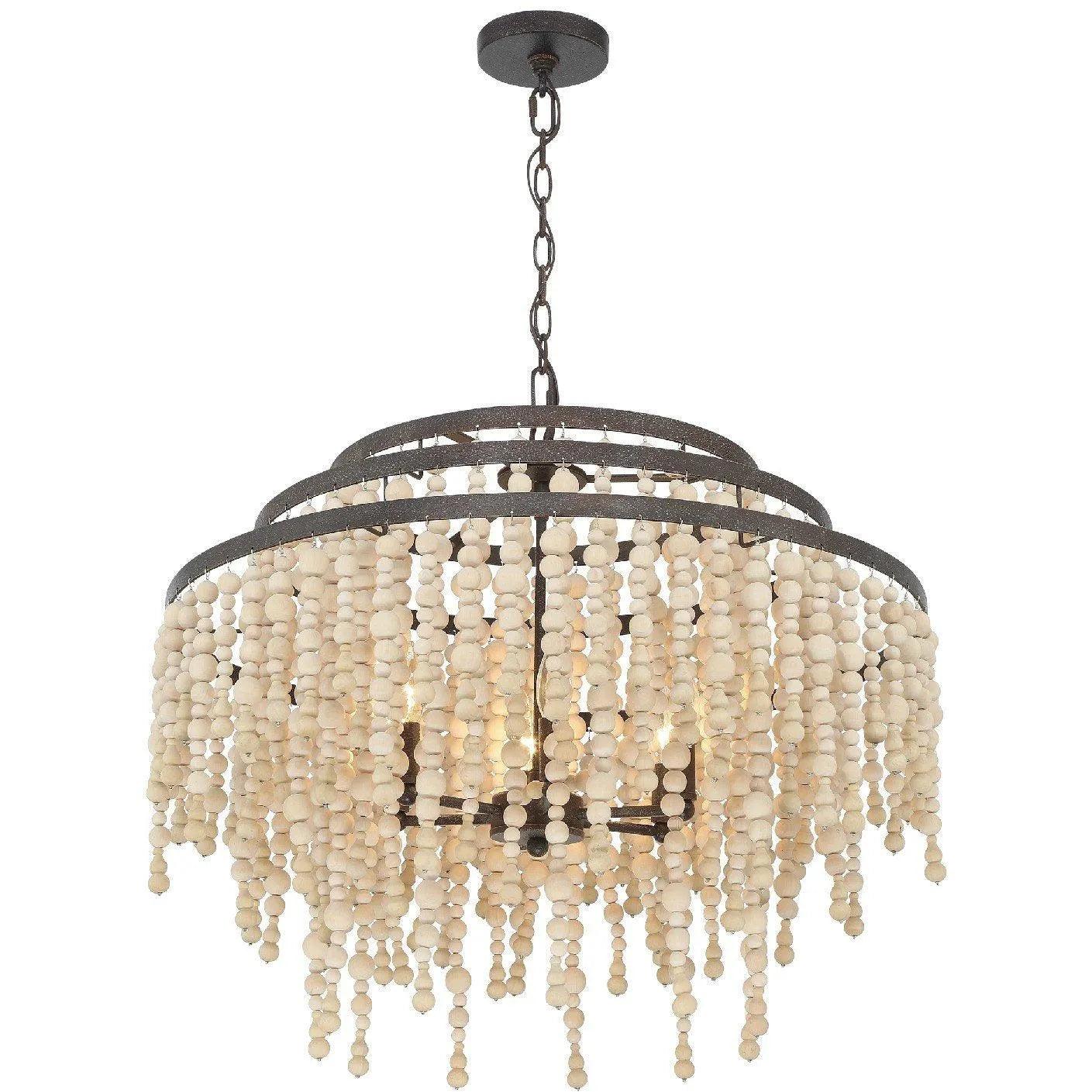 Crystorama - Poppy Six Light Chandelier - POP-A5076-FB - Canada Light Shop