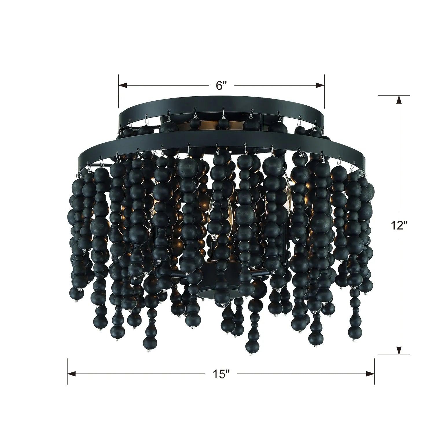 Crystorama - Poppy Three Light Ceiling Mount - POP-A5073-FB - Canada Light Shop