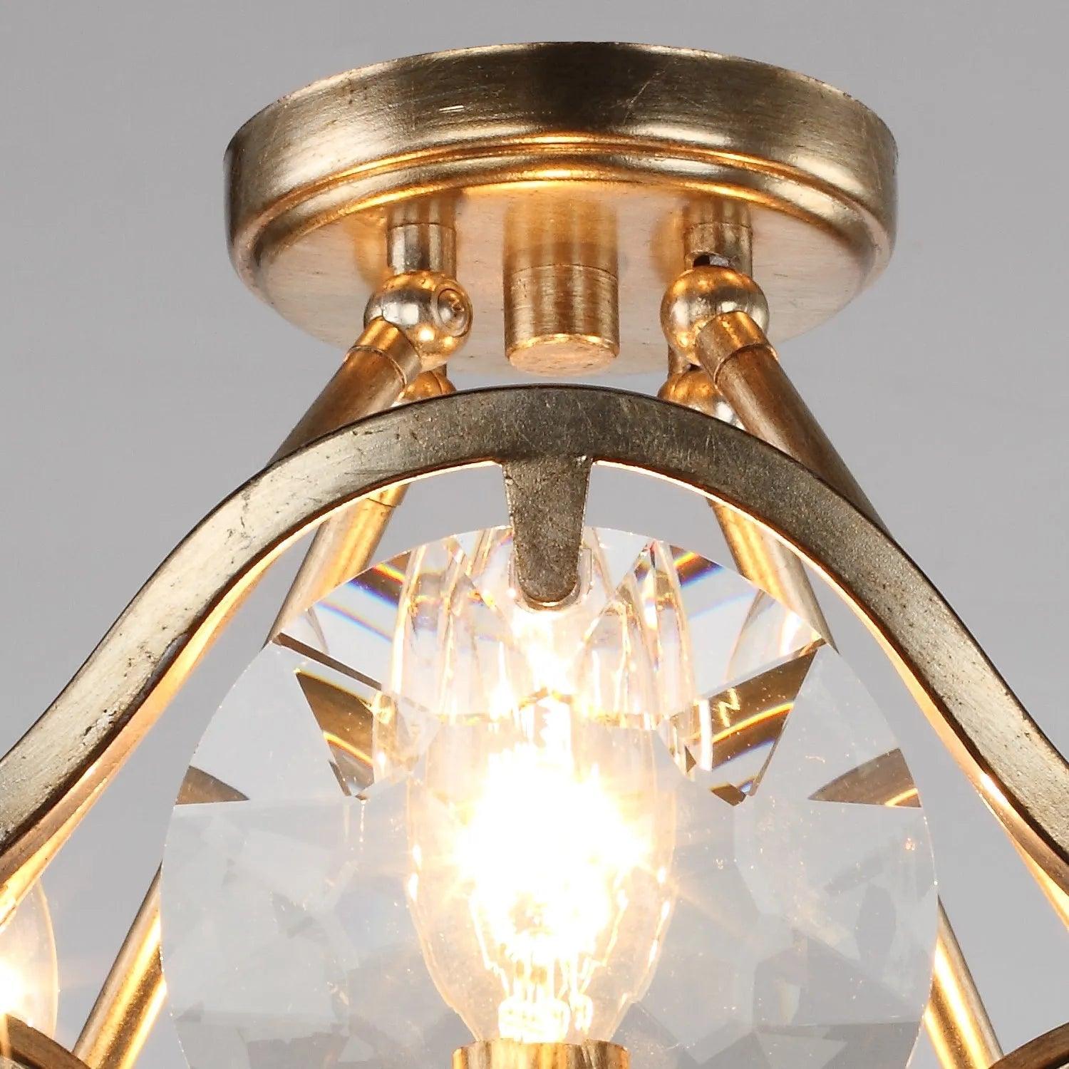 Crystorama - Quincy Four Light Ceiling Mount - QUI-7624-DT - Canada Light Shop