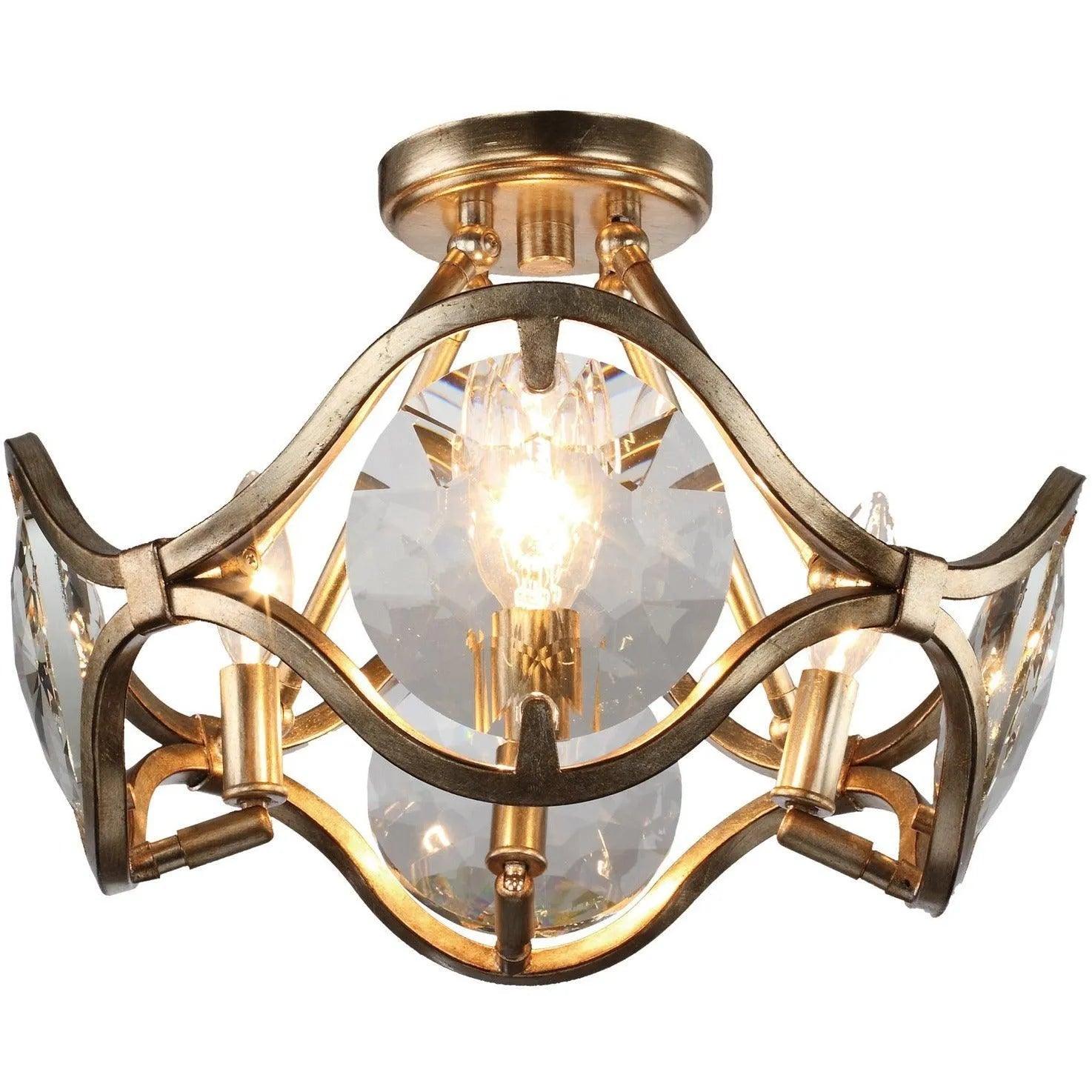 Crystorama - Quincy Four Light Ceiling Mount - QUI-7624-DT - Canada Light Shop