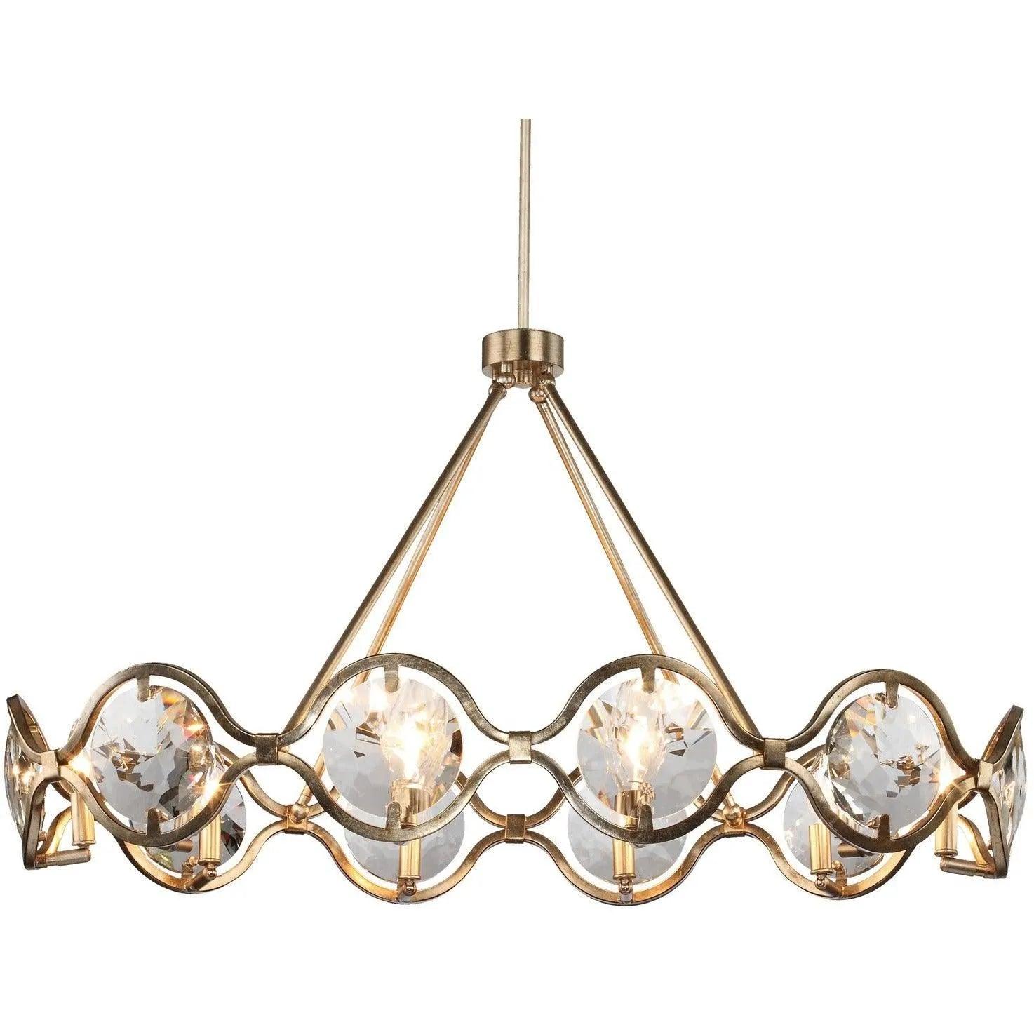 Crystorama - Quincy Ten Light Chandelier - QUI-7629-DT - Canada Light Shop