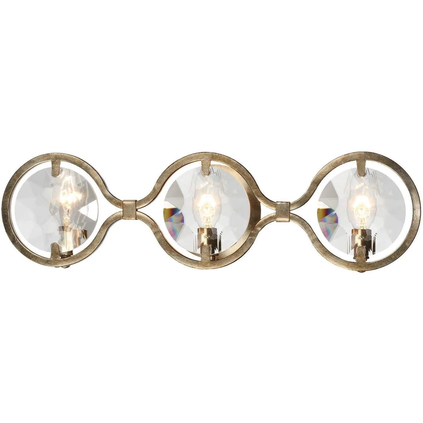 Crystorama - Quincy Three Light Bathroom Vanity - QUI-7623-DT - Canada Light Shop