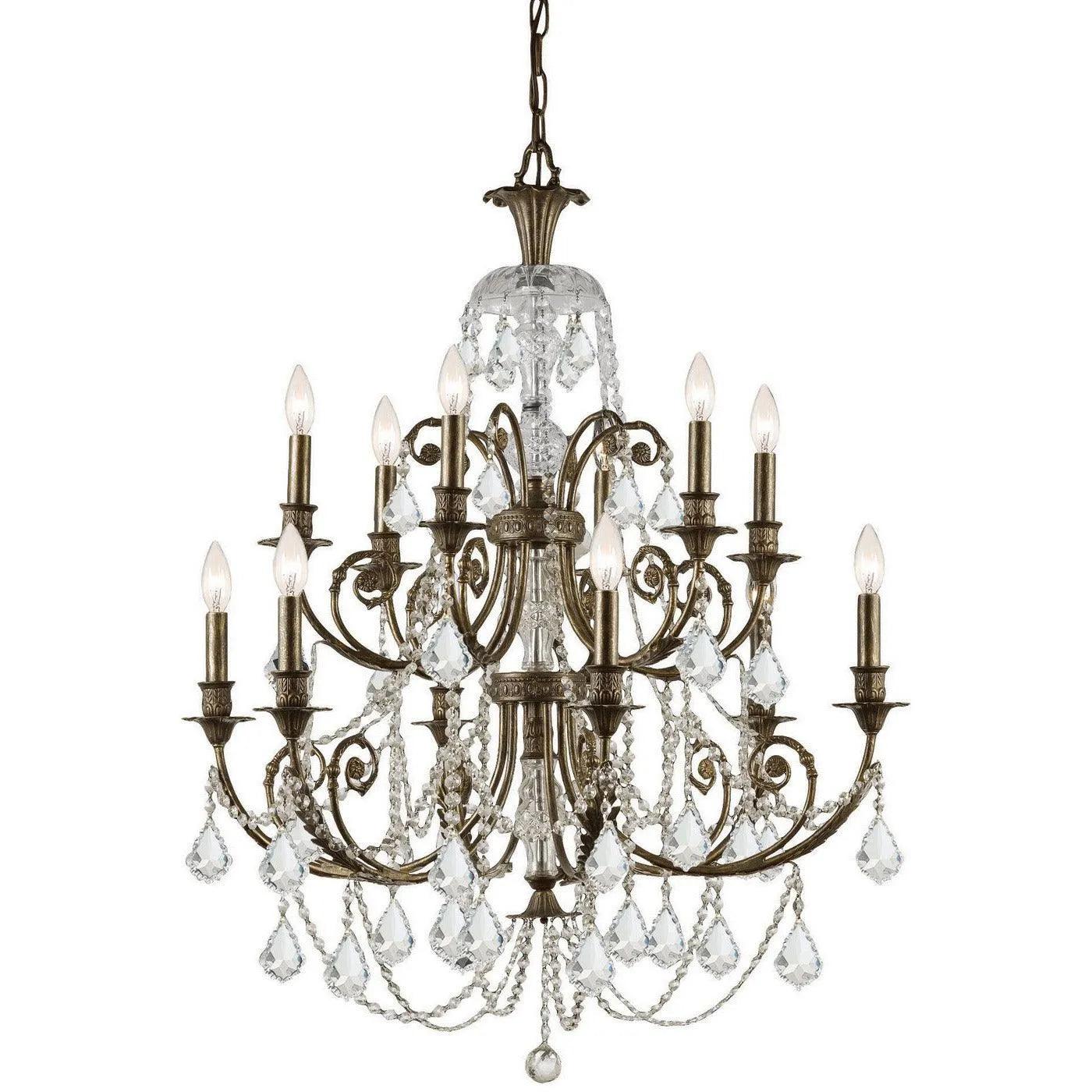 Crystorama - Regis 12 Light Chandelier - 5119-EB-CL-MWP - Canada Light Shop