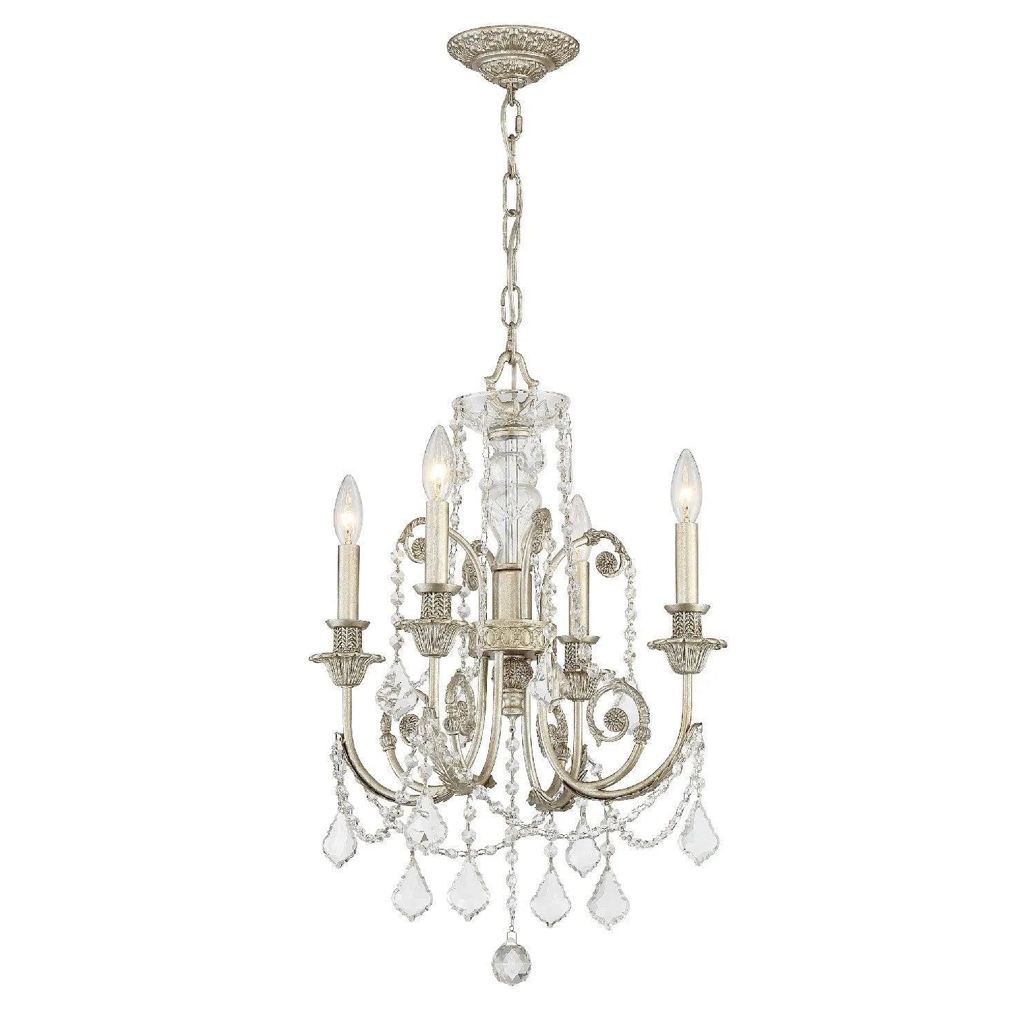 Crystorama - Regis Four Light Mini Chandelier - 5114-EB-GTS - Canada Light Shop