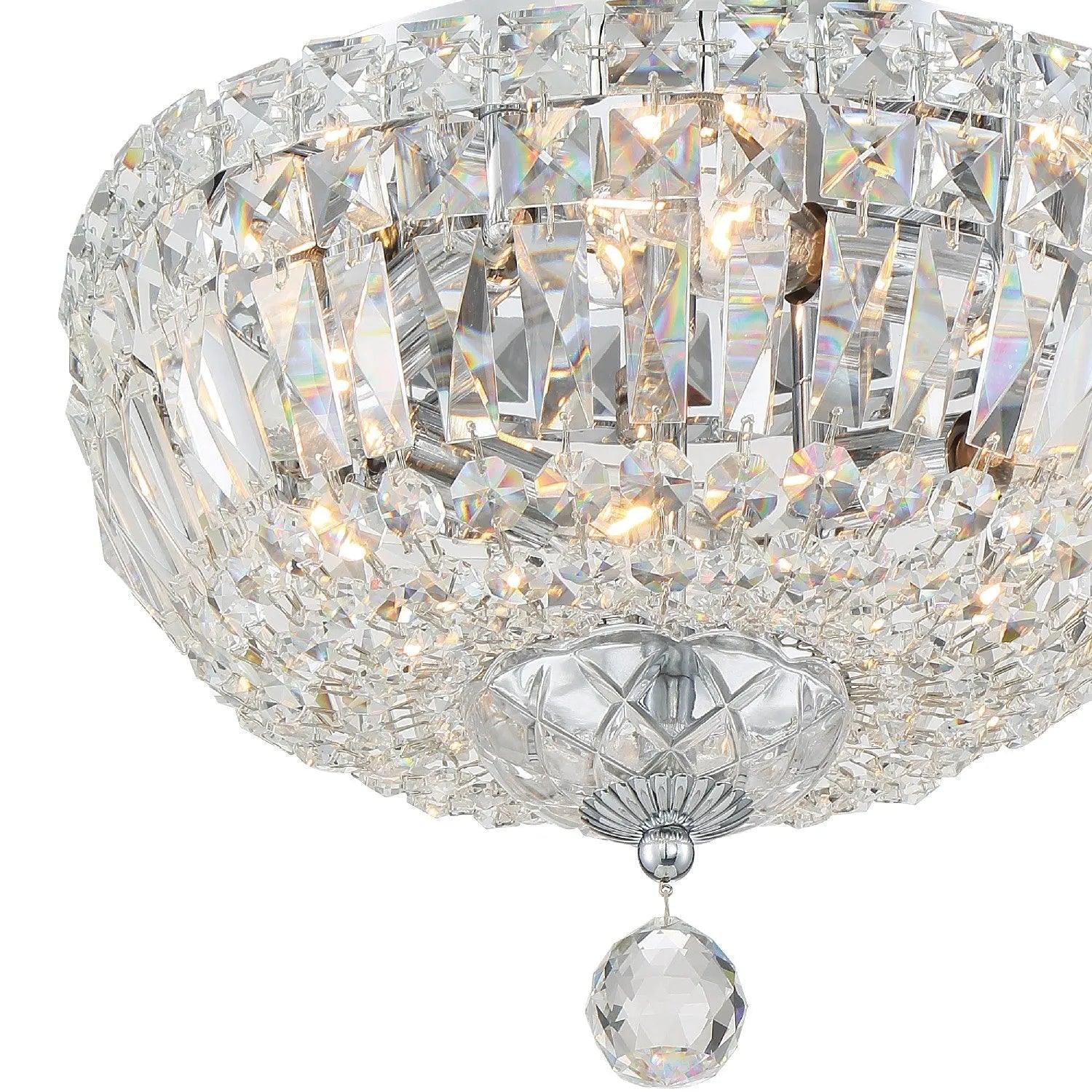 Crystorama - Rosyln Four Light Ceiling Mount - ROS-A1004-CH-CL-MWP - Canada Light Shop