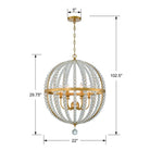 Crystorama - Roxy Six Light Chandelier - ROX-A9006-GA - Canada Light Shop