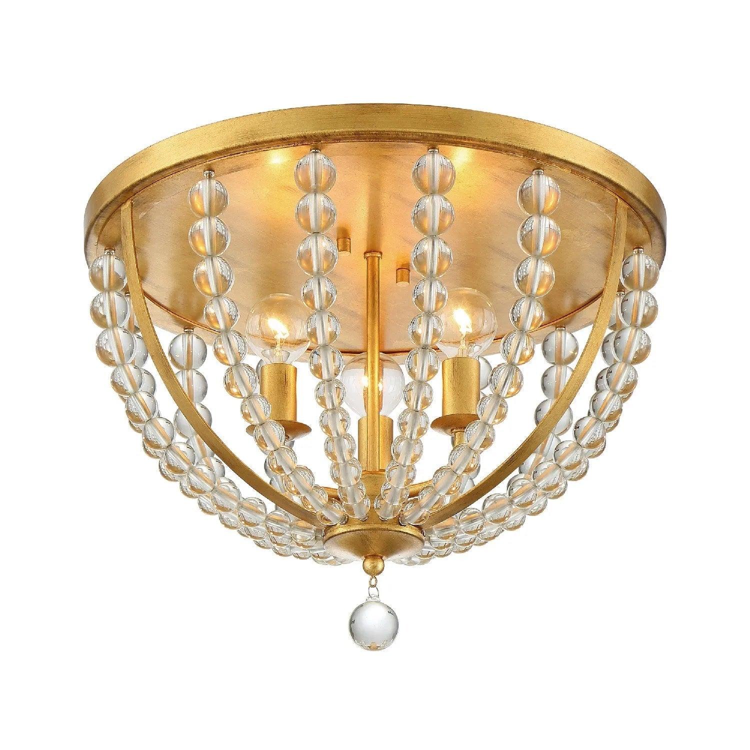 Crystorama - Roxy Three Light Ceiling Mount - ROX-A9000-GA - Canada Light Shop