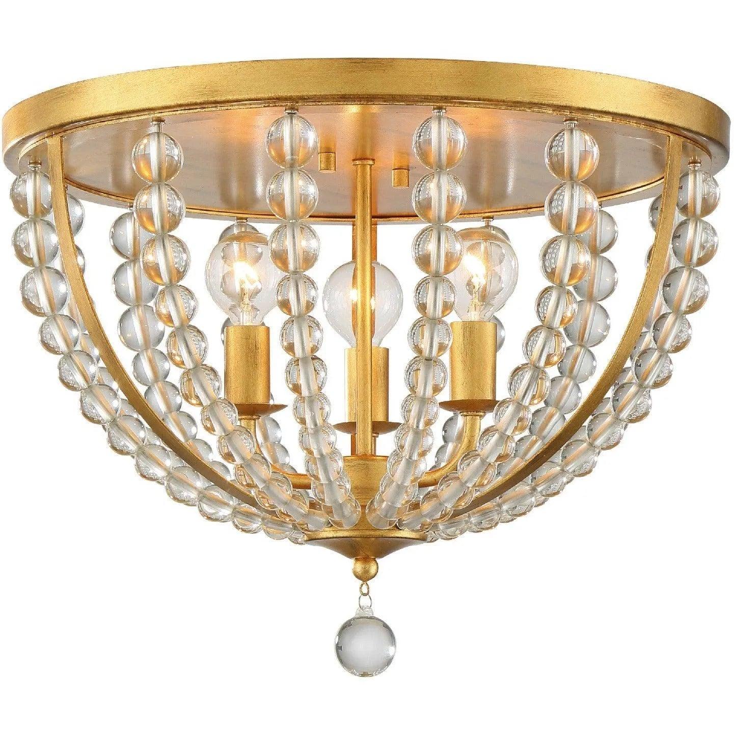 Crystorama - Roxy Three Light Ceiling Mount - ROX-A9000-GA - Canada Light Shop
