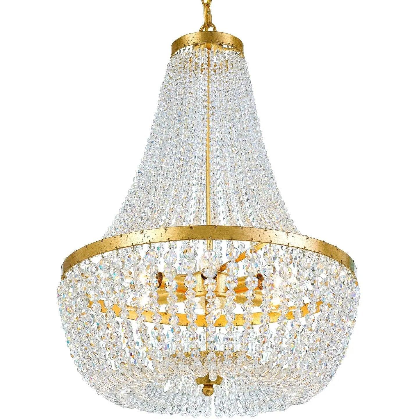 Crystorama - Rylee Six Light Chandelier - 608-GA - Canada Light Shop