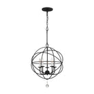 Crystorama - Solaris Five Light Mini Chandelier - 9224-BK - Canada Light Shop