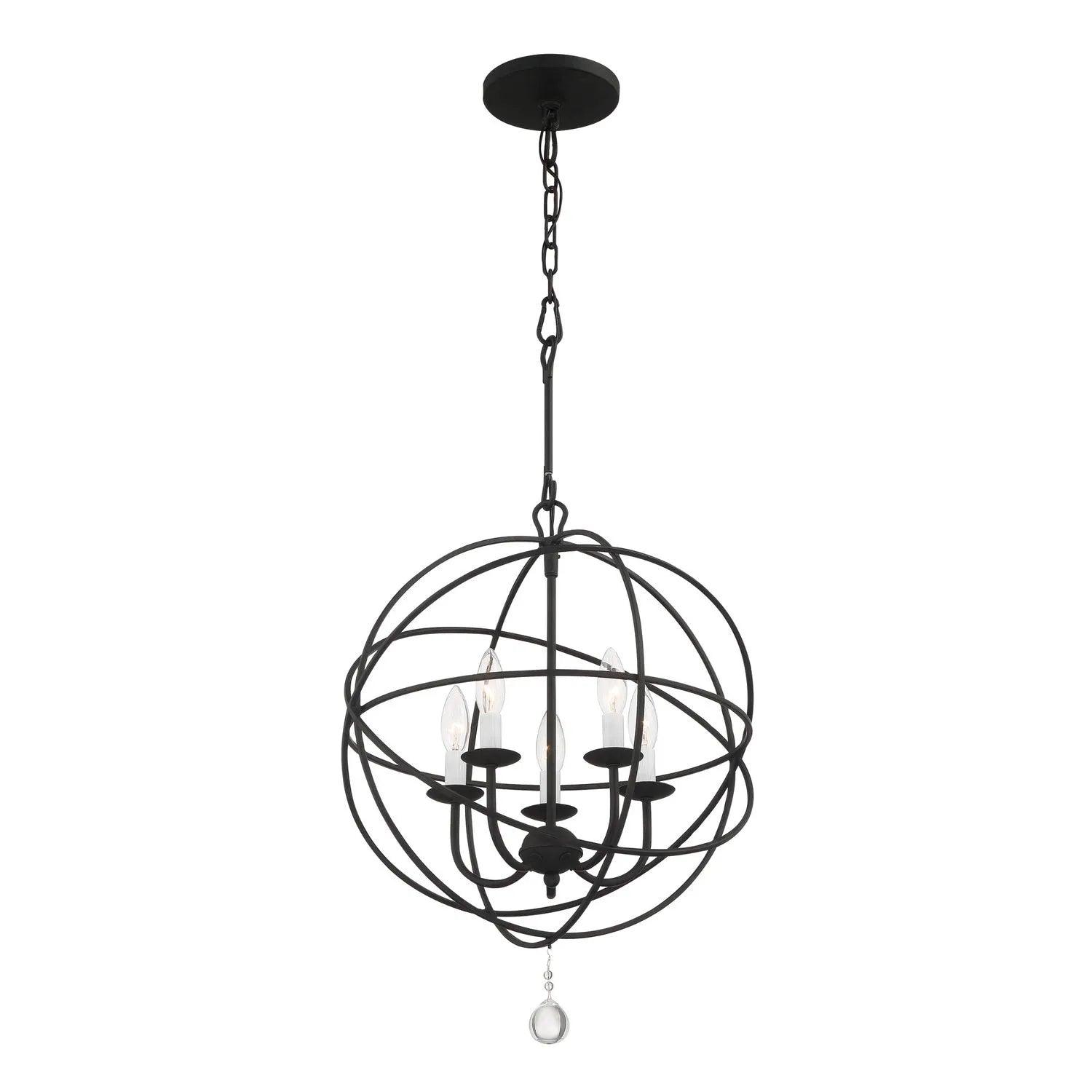 Crystorama - Solaris Five Light Mini Chandelier - 9224-EB - Canada Light Shop