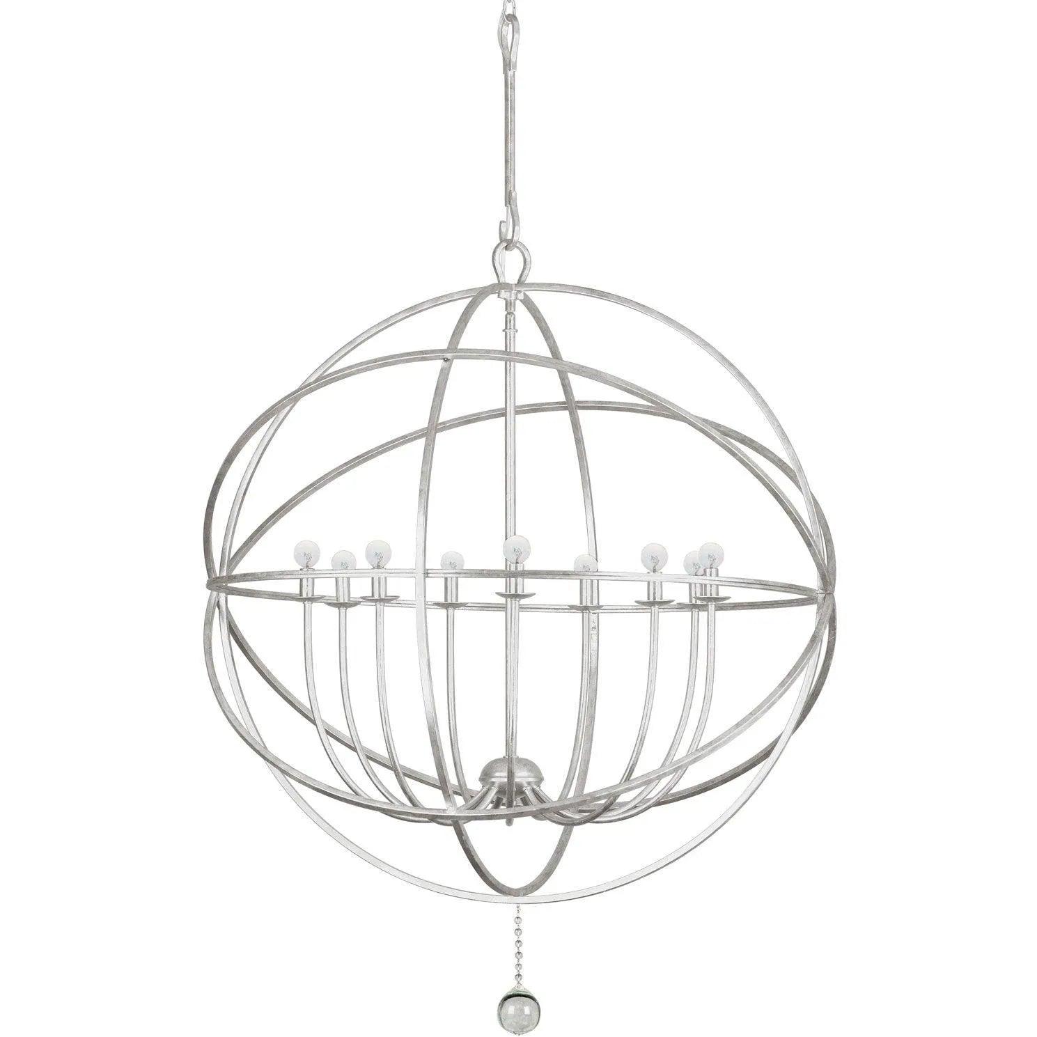 Crystorama - Solaris Nine Light Chandelier - 9229-OS - Canada Light Shop