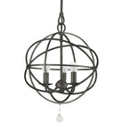 Crystorama - Solaris Three Light Mini Chandelier - 9225-EB - Canada Light Shop