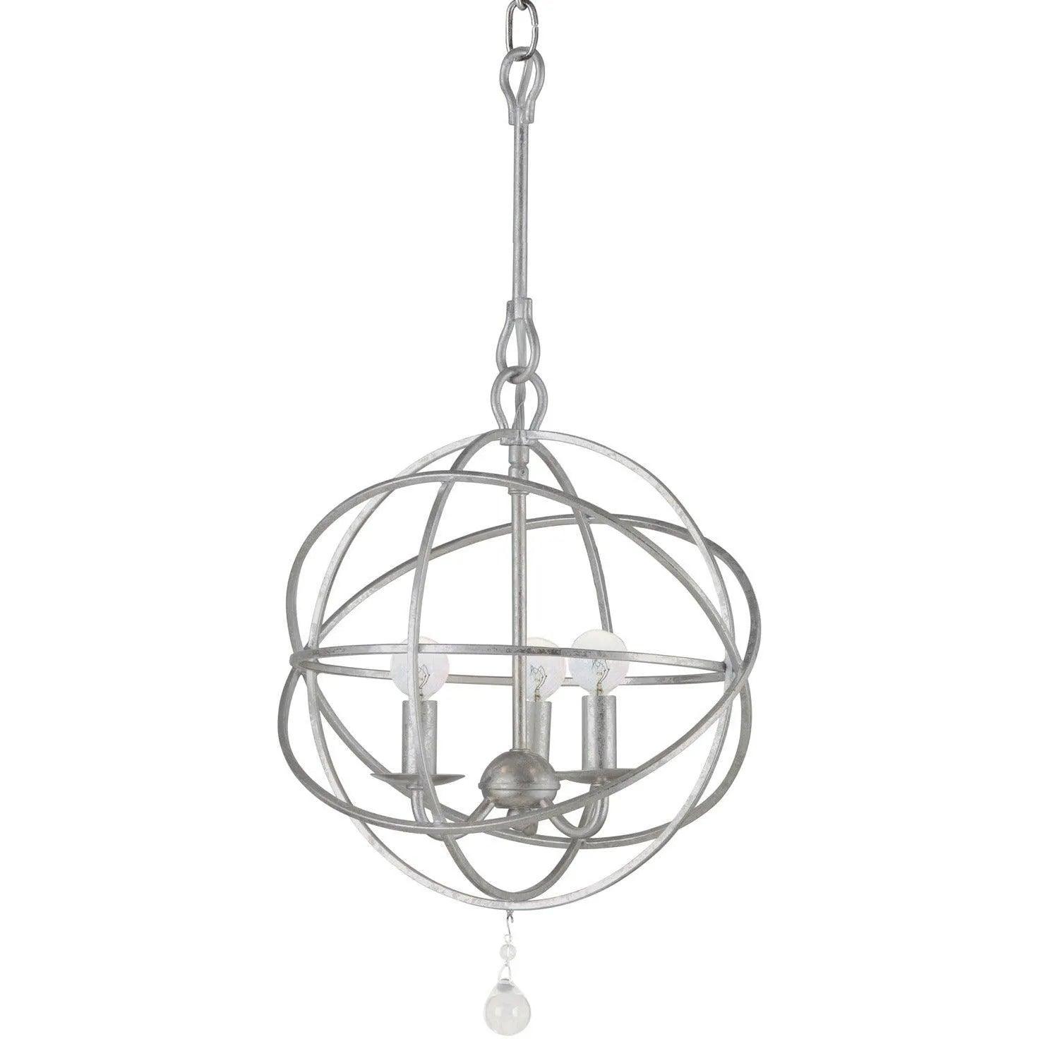 Crystorama - Solaris Three Light Mini Chandelier - 9225-OS - Canada Light Shop