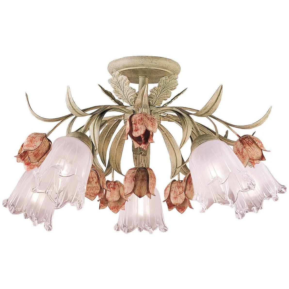 Crystorama - Southport Five Light Ceiling Mount - 4800-SR - Canada Light Shop