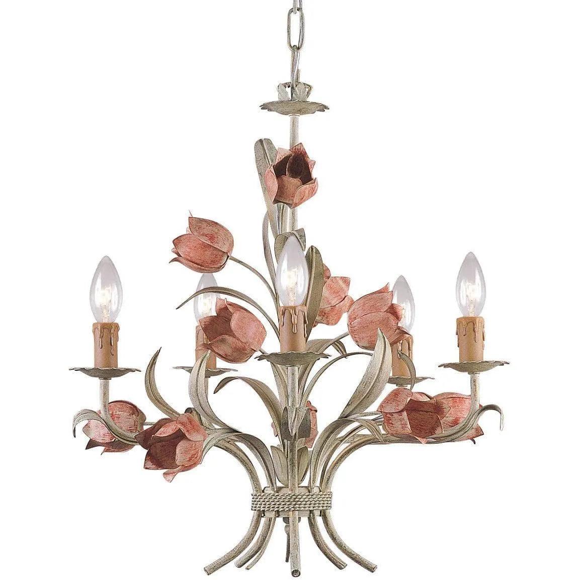 Crystorama - Southport Five Light Chandelier - 4805-SR - Canada Light Shop