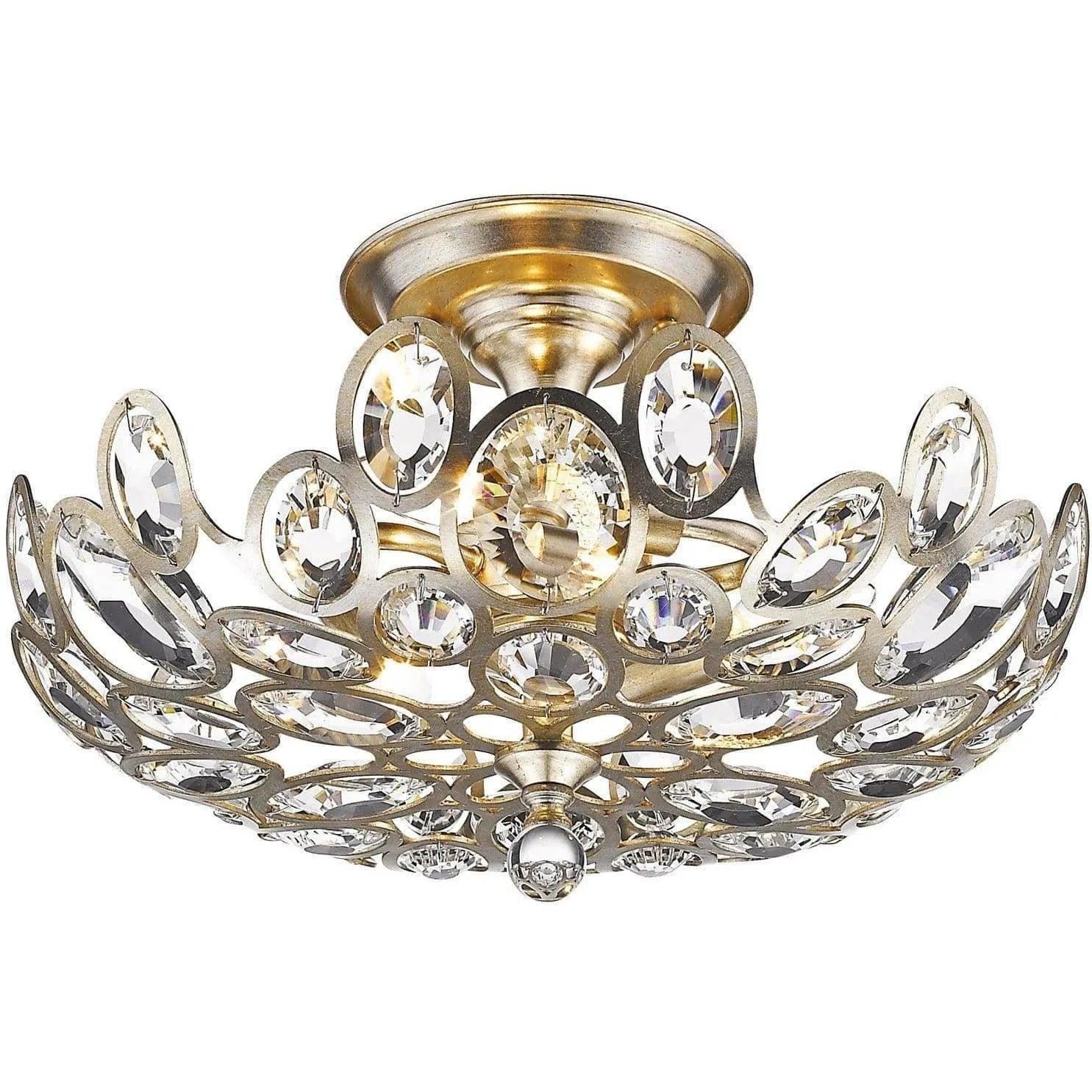 Crystorama - Sterling Three Light Ceiling Mount - 7583-DT - Canada Light Shop