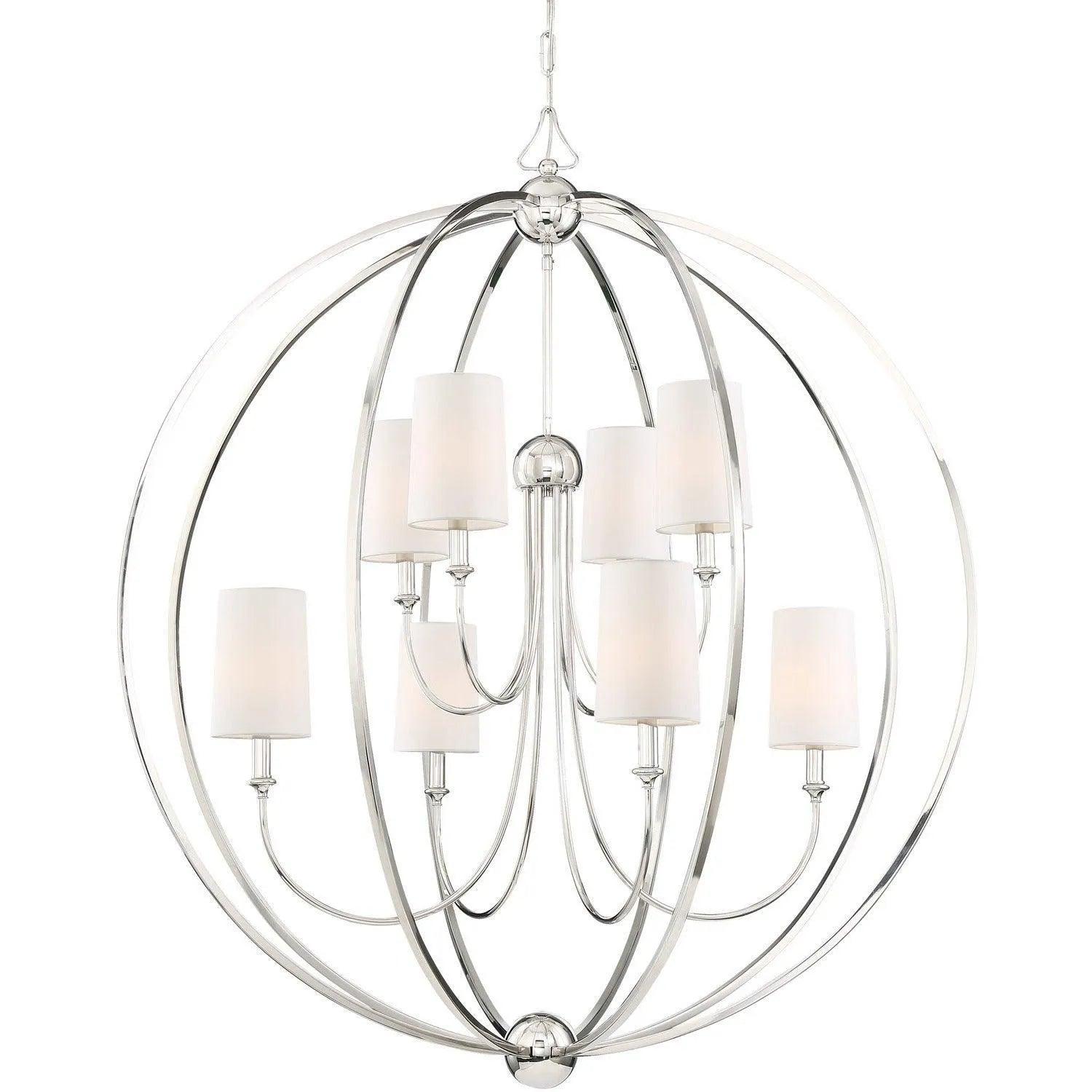 Crystorama - Sylvan Eight Light Chandelier - 2246-PN - Canada Light Shop