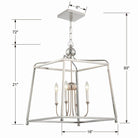 Crystorama - Sylvan Four Light Chandelier - 2245-DB - Canada Light Shop