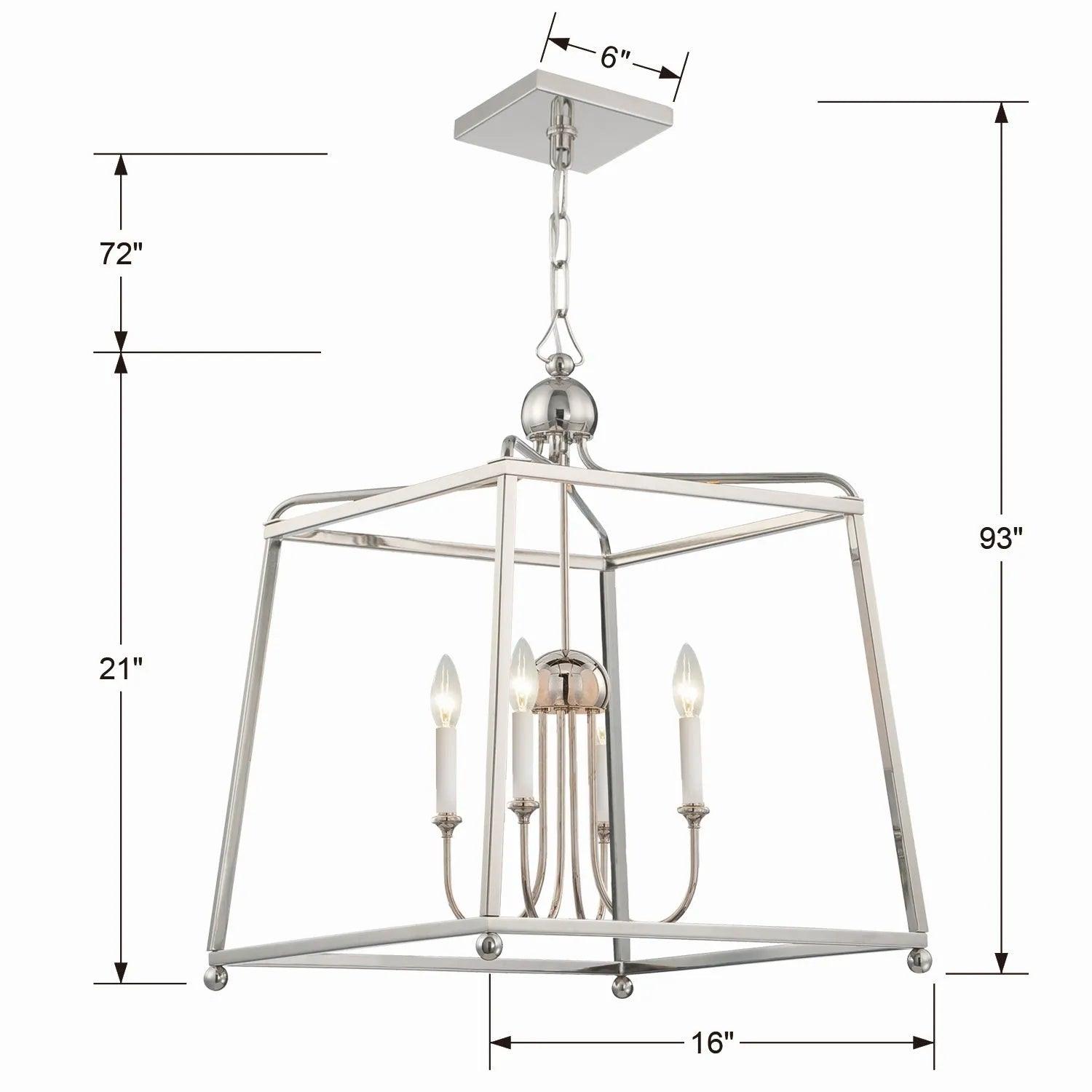 Crystorama - Sylvan Four Light Chandelier - 2245-DB - Canada Light Shop