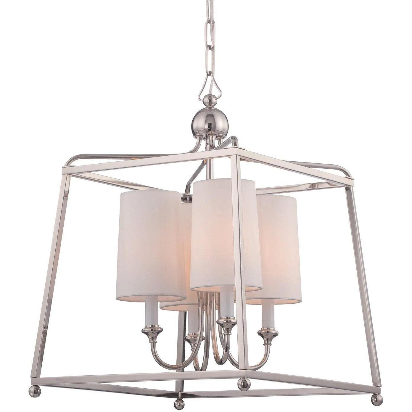 Crystorama - Sylvan Four Light Chandelier - 2245-PN - Canada Light Shop