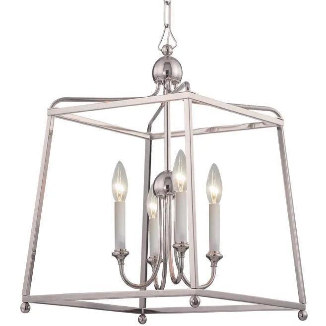 Crystorama - Sylvan Four Light Chandelier - 2245-PN_NOSHADE - Canada Light Shop