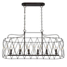 Crystorama - Zucca Linear Chandelier - ZUC-A9037-EB-GA - Canada Light Shop
