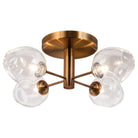 Dainolite - Abii Semi-Flush Mount - ABI-204SF-VB-CLR - Canada Light Shop