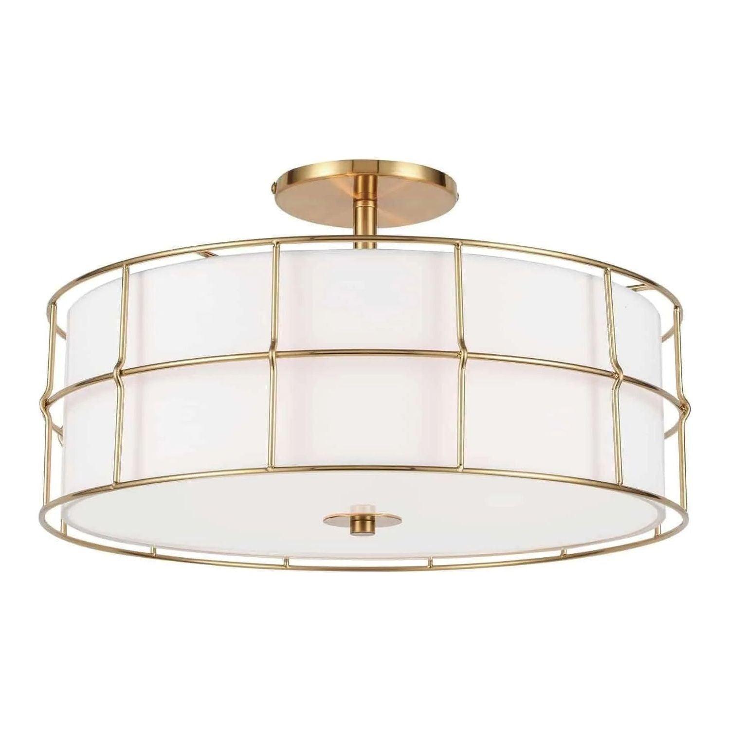 Dainolite - Alcala Semi-Flush Mount - ALC-163SF-AGB - Canada Light Shop