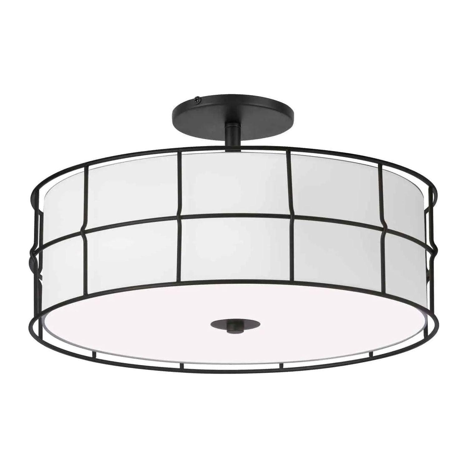 Dainolite - Alcala Semi-Flush Mount - ALC-163SF-MB - Canada Light Shop