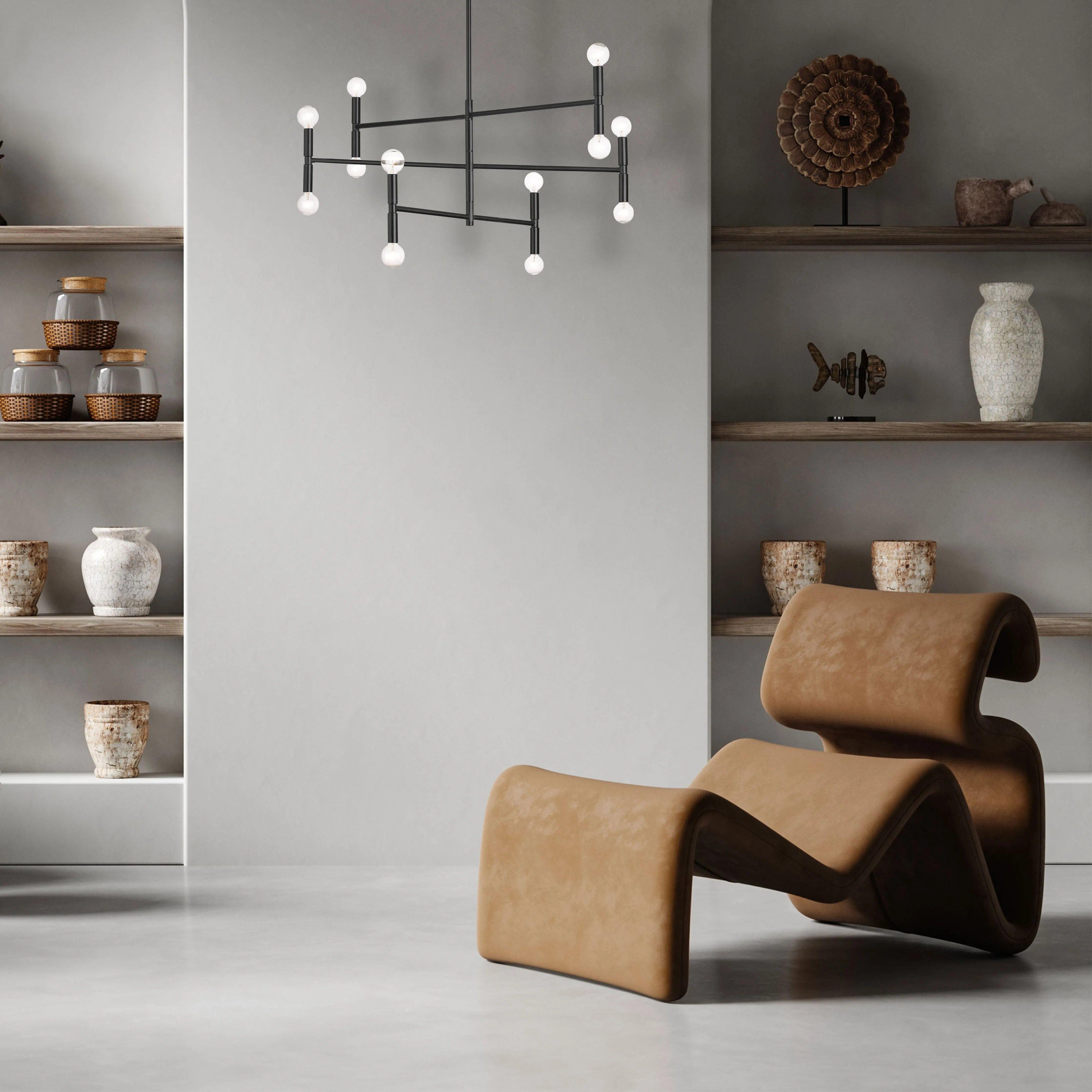 Dainolite - Ava Chandelier - AVA-188C-MB - Canada Light Shop