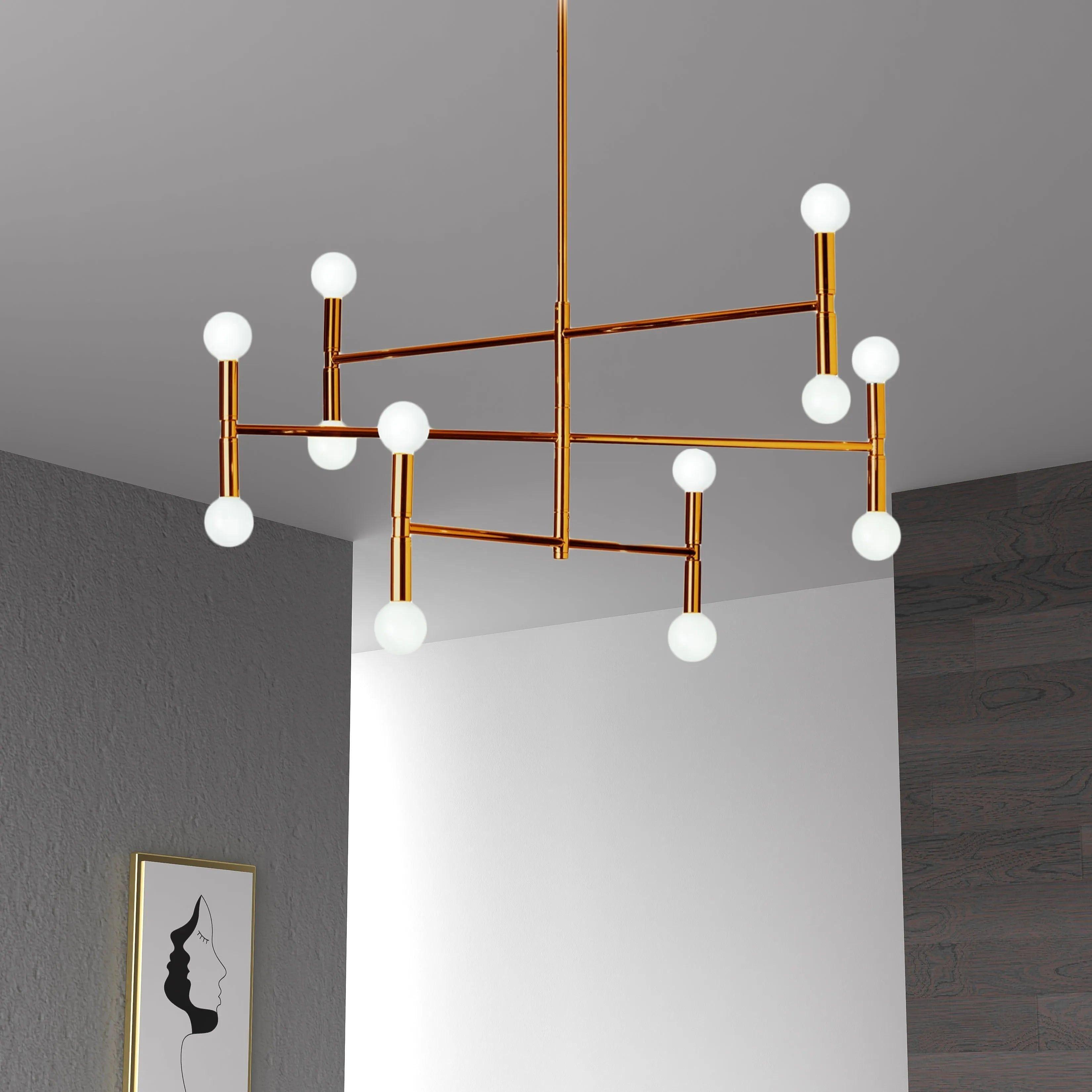 Dainolite - Ava Chandelier - AVA-188C-MB - Canada Light Shop