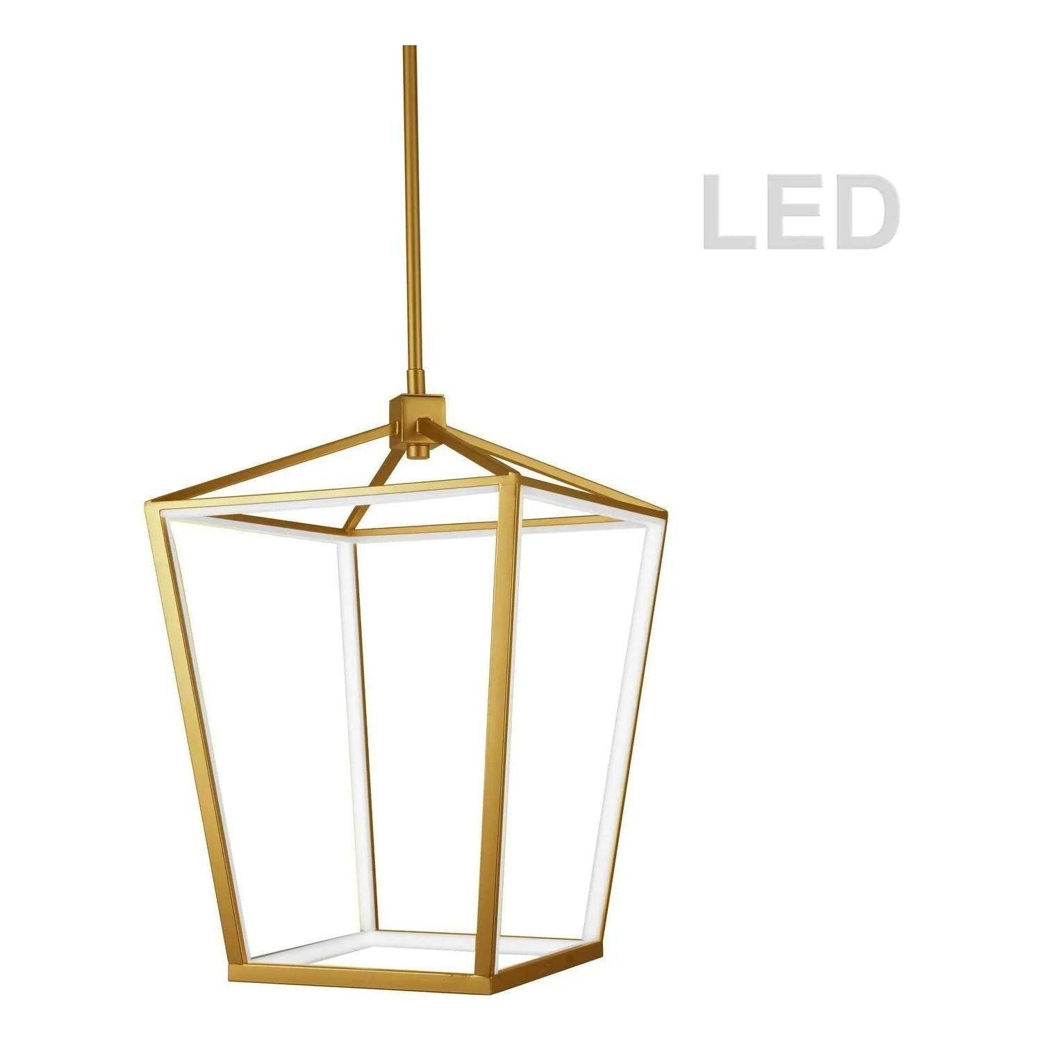 Dainolite - Cage LED Pendant - CAG-2046C-AGB - Canada Light Shop