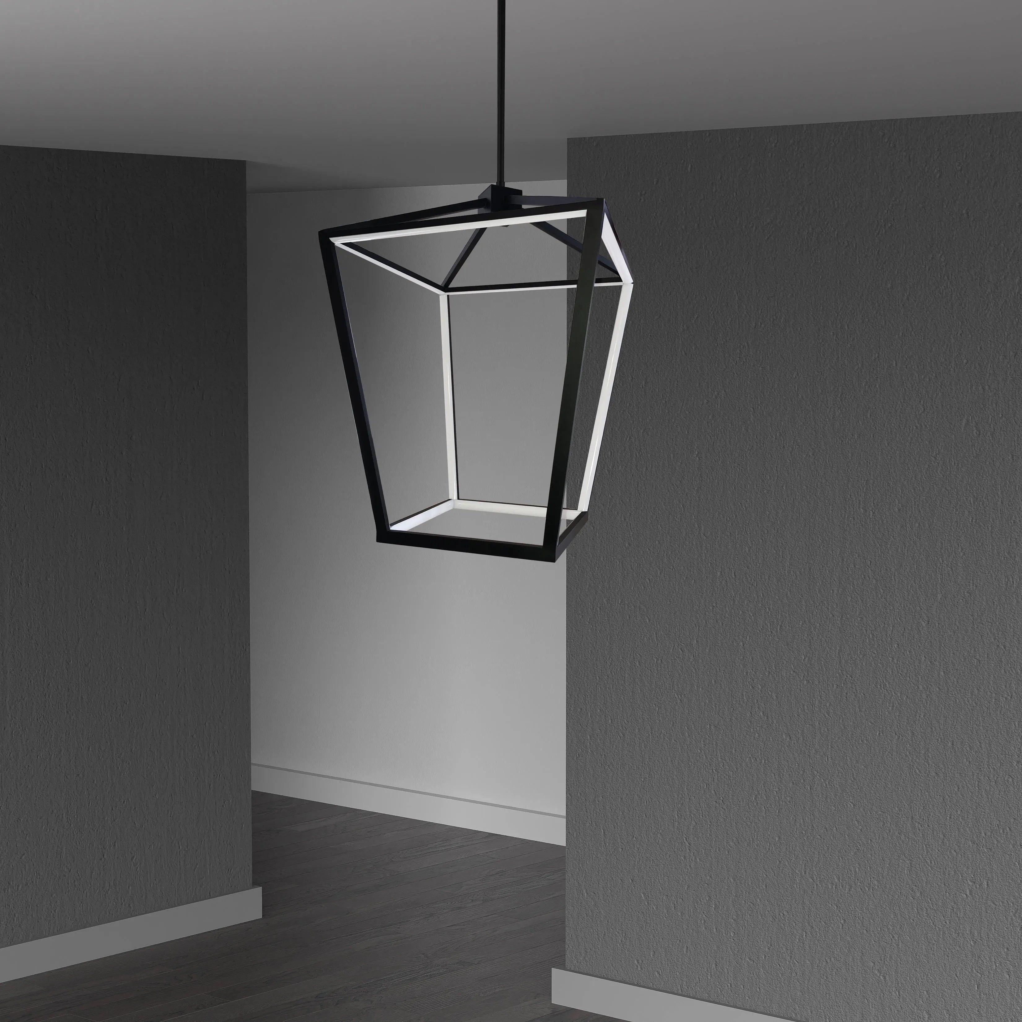 Dainolite - Cage LED Pendant - CAG-2046C-AGB - Canada Light Shop