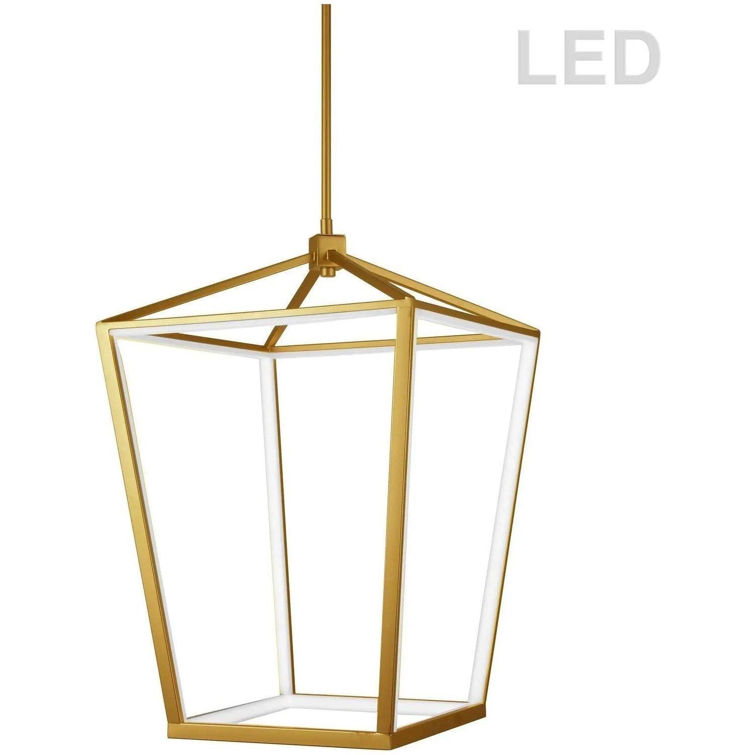 Dainolite - Cage LED Pendant - CAG-2664C-AGB - Canada Light Shop