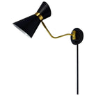 Dainolite - Cameron Wall Sconce - 1681W-BK-VB - Canada Light Shop