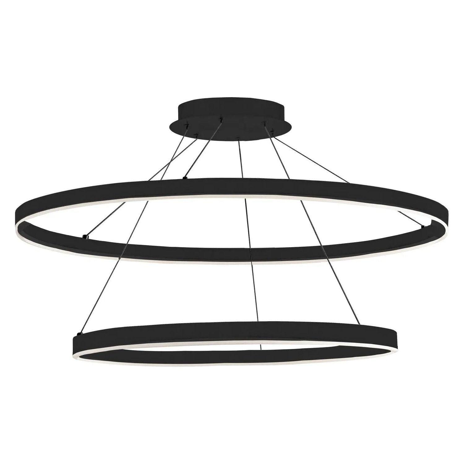 Dainolite - Circulo LED 2 Tier Chandelier - CIR-3397C-MB - Canada Light Shop