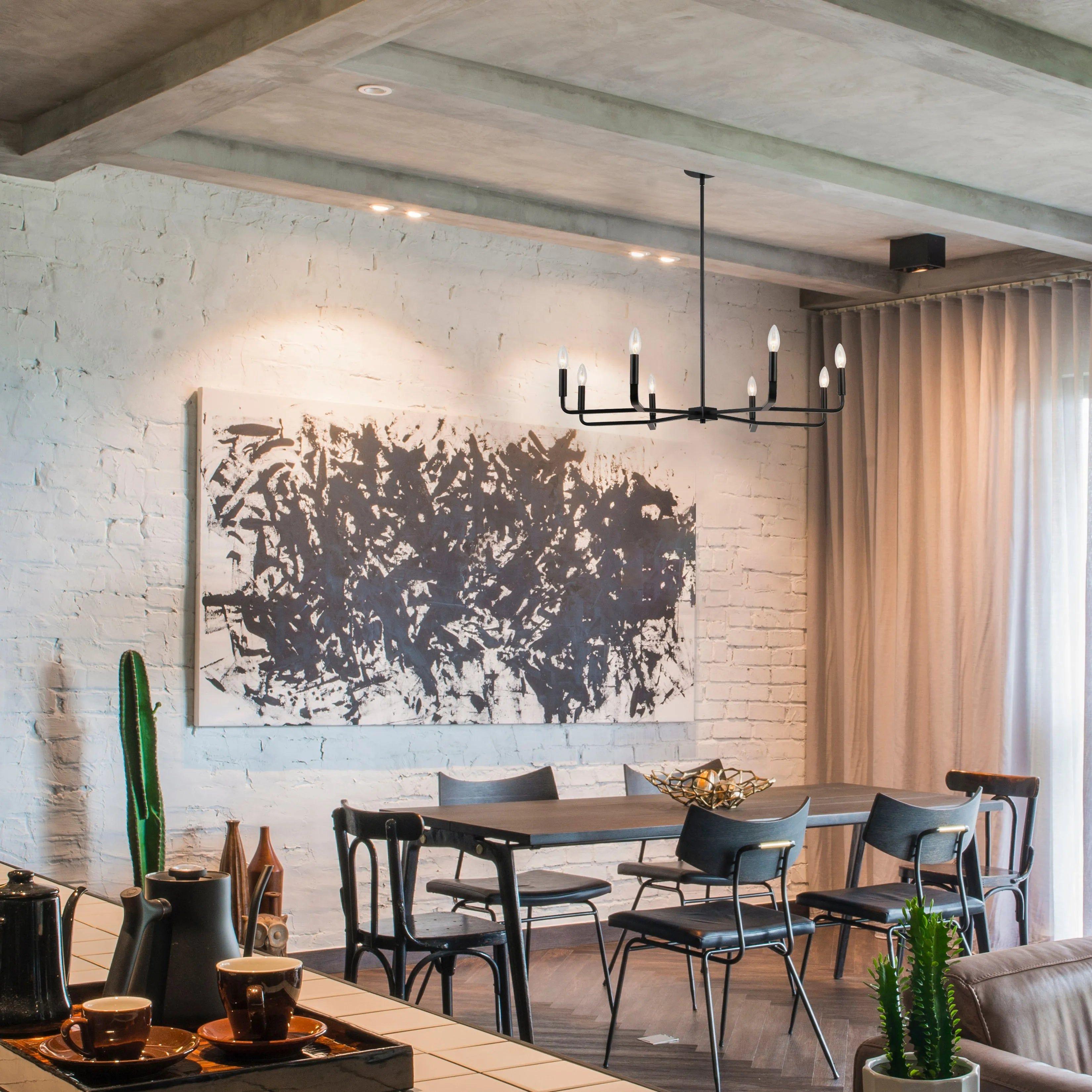 Mitzi - Colette Chandelier - H296812-AGB/BK - Canada Light Shop