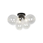 Dainolite - Comet Flush Mount - CMT-143FH-CLR-MB - Canada Light Shop