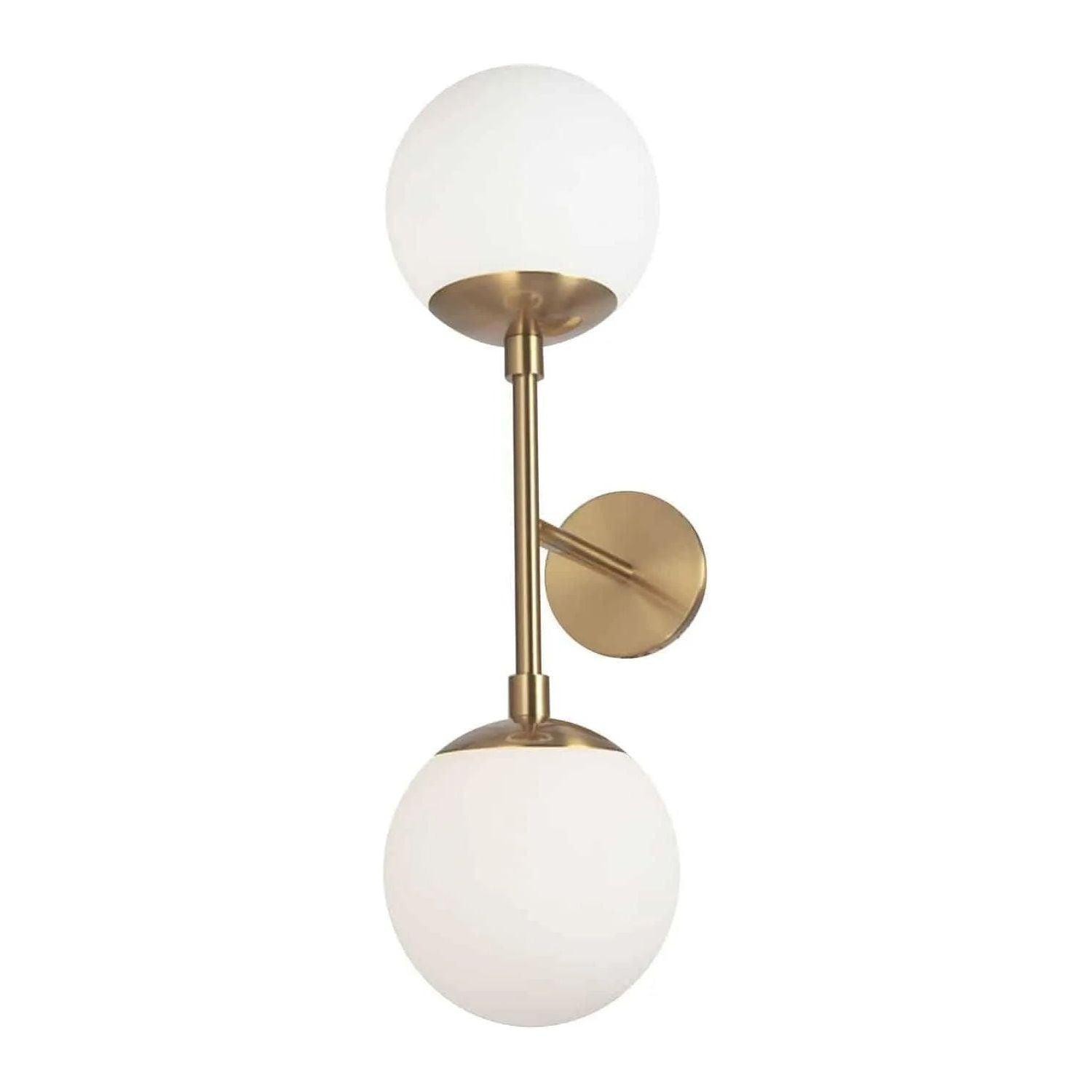 Dainolite - Dayana Double Wall Sconce - DAY-232W-AGB - Canada Light Shop