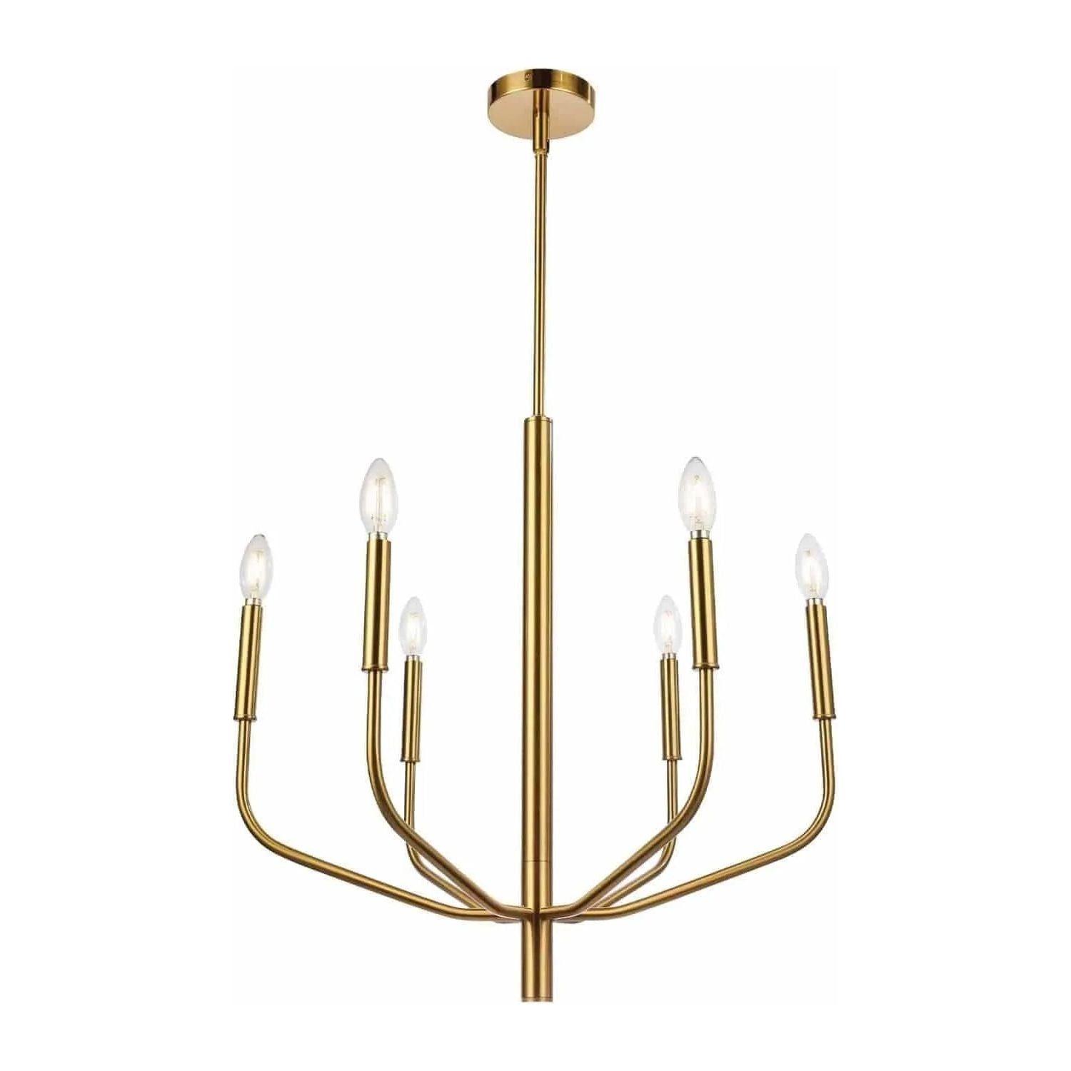 Dainolite - Eleanor Chandelier - ELN-246C-AGB - Canada Light Shop