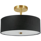 Dainolite - Everly Semi-Flush Mount - 571-143SF-AGB-BK - Canada Light Shop