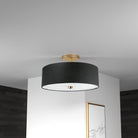 Dainolite - Everly Semi-Flush Mount - 571-143SF-AGB-BK - Canada Light Shop