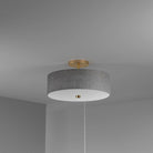 Dainolite - Everly Semi-Flush Mount - 571-143SF-AGB-BK - Canada Light Shop