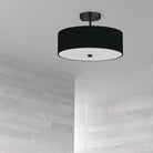 Dainolite - Everly Semi-Flush Mount - 571-143SF-AGB-BK - Canada Light Shop