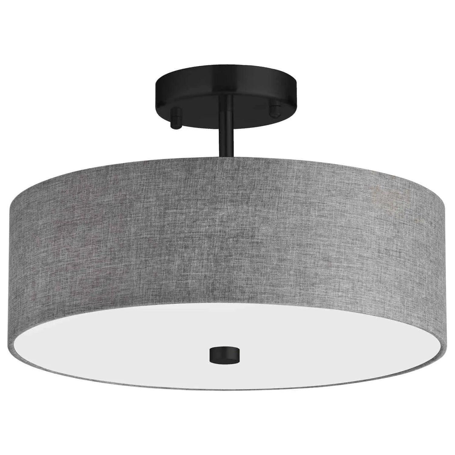 Dainolite - Everly Semi-Flush Mount - 571-143SF-MB-GRY - Canada Light Shop